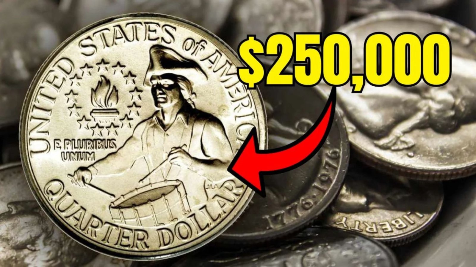 250,000 Bicentennial Quarter
