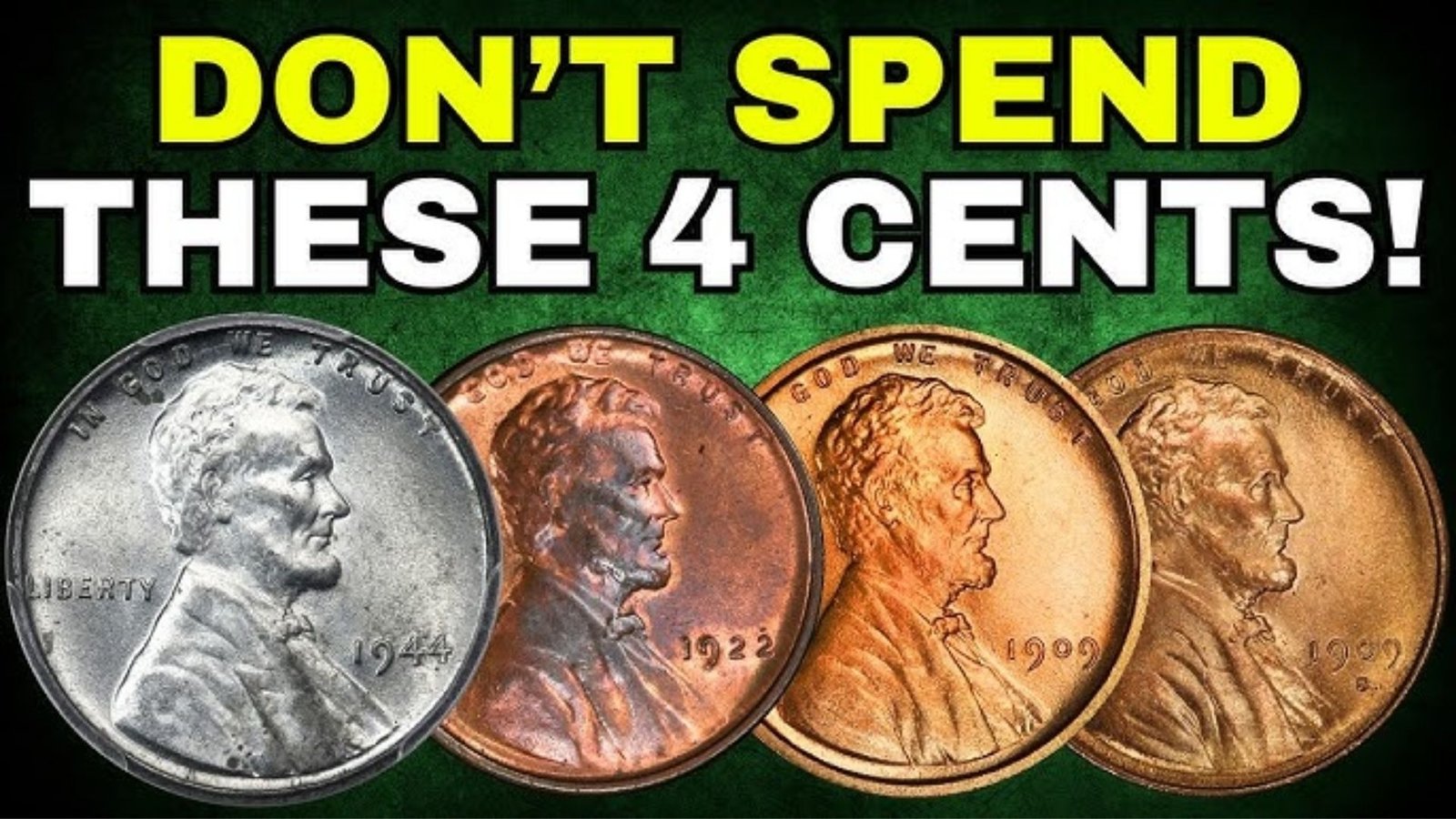 Top 4 Lincoln Wheat Pennies That Could Make You Rich! Pennies Worth Money!
